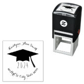 Afstudeerdopklasse van 2024  zelfinktende stempel (In situ)