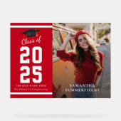 Afstudeerfeest 2025 Foto Afstudeerder Acryl Bord (Voorkant)