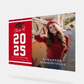 Afstudeerfeest 2025 Foto Afstudeerder Acryl Bord (Hoek)