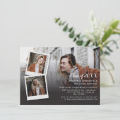 Afstudeerfeest 2025 Fotocollage Elegant Kaart (Staand voorkant)
