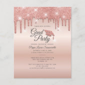 Afstudeerfeest 2025 Roos Gold Invitation (Voorkant)