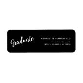 Afstudeerfeest 2026 Afstudeerscript retouradres Etiket (Voorkant)