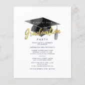 Afstudeerfeest 2026 Minimalistische uitnodiging vo (Voorkant)