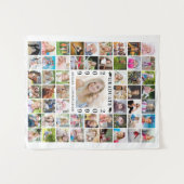 Afstudeerfeest 55 Foto Collage Achtergrond Wit Wandkleed (Voorkant (horizontaal))