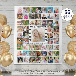 Afstudeerfeest 55 Foto Collage Achtergrond Wit Wandkleed