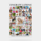 Afstudeerfeest 55 Fotocollage Custom Acryl Bord (Voorkant)