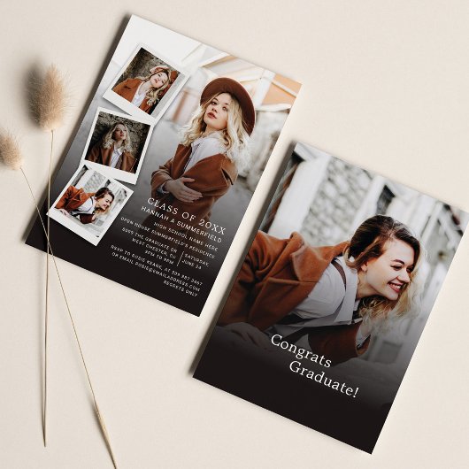 Afstudeerfeest 5 foto's Modern Afstudeerder 2025 Kaart