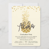 Afstudeerfeest Aloha Luau Feestuitnodiging Kaart (Voorkant)