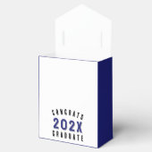 Afstudeerfeest Blauwe gunst Box Bedankdoosjes (Geopend)