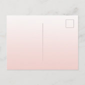 Afstudeerfeest blush roze pet 2025 uitnodiging (Achterkant)