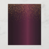 Afstudeerfeest bordeaux budget uitnodiging 2025 flyer (Achterkant)