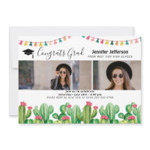 Afstudeerfeest Cactus Fotokaart