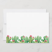 Afstudeerfeest Cactus Fotokaart Feestdagenkaart (Achterkant)