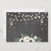 Afstudeerfeest Chalk Jars Rustic Fireflies Foto Kaart (Achterkant)