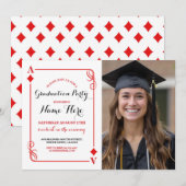 Afstudeerfeest Diamond Spelen Kaart Vegas Foto (Voorkant / Achterkant)