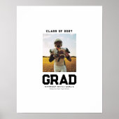 Afstudeerfeest één foto afstudeerder handtekening poster (Voorkant)