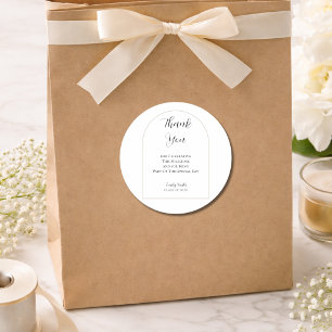 Afstudeerfeest Elegant Schrift Ronde Sticker