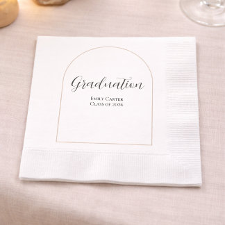 Afstudeerfeest  | Elegant Schrift Servet