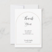 Afstudeerfeest  | Elegante Script Bedankkaart (Voorkant)
