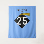 Afstudeerfeest Foto achtergrond Wandkleed (Voorkant)