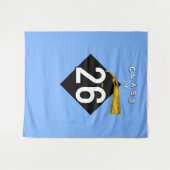 Afstudeerfeest Foto achtergrond Wandkleed (Voorkant (horizontaal))