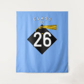 Afstudeerfeest Foto achtergrond Wandkleed (Voorkant)