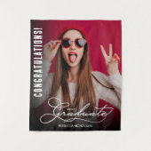 Afstudeerfeest Fotocabine Achtergrond Wandkleed (Voorkant)