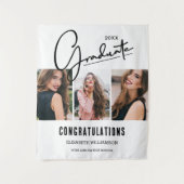 Afstudeerfeest Fotocabine Achtergrond Wandkleed (Voorkant)