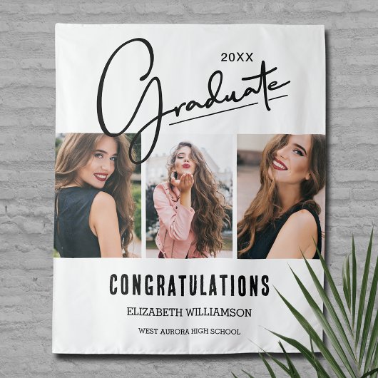 Afstudeerfeest Fotocabine Achtergrond Wandkleed