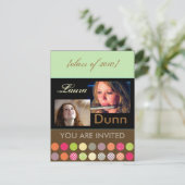 Afstudeerfeest, foto's briefkaarten (Staand voorkant)