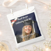 Afstudeerfeest gepersonaliseerde foto dank u bedankzakje (Geknipt)