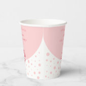 Afstudeerfeest Girly Bubble in Roze Papieren Bekers (Rechts)