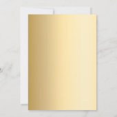 Afstudeerfeest gouden fotocollage kaart (Achterkant)