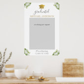 Afstudeerfeest groen Photo Booth Frame Poster (Keuken)