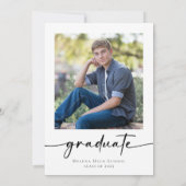 Afstudeerfeest hij deed het foto kaart (Achterkant)