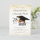 Afstudeerfeest  kaart (Staand voorkant)