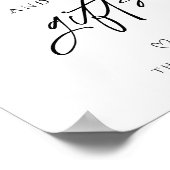 Afstudeerfeest Kaarten en geschenken teken Poster (Hoek)