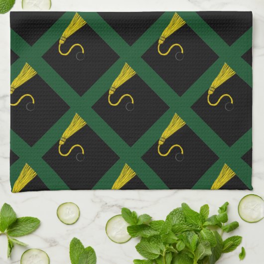 Afstudeerfeest keukenhanddoek (Gevouwen)