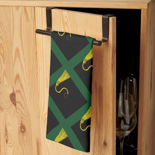 Afstudeerfeest keukenhanddoek (Derde Gevouwen)