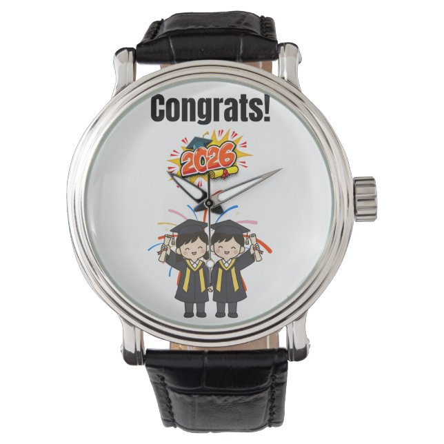 Afstudeerfeest Klas van 2026 Horloge (Voorkant)