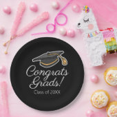 Afstudeerfeest - Klasse Jaar Decoraties Papieren Bordje (Feest)