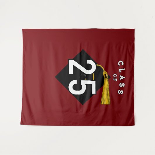 Afstudeerfeest Klasse van 2025 Wandkleed (Voorkant (horizontaal))