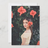 Afstudeerfeest Luau Ananas Tropisch met foto Kaart (Achterkant)