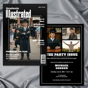 Afstudeerfeest Magazine Four Foto Zwart Kaart
