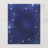 Afstudeerfeest marine blauw glitter 2025 uitnodigi (Achterkant)