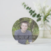 Afstudeerfeest met foto kan van kleur veranderen kaart (Staand voorkant)