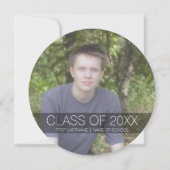 Afstudeerfeest met foto kan van kleur veranderen kaart (Voorkant)