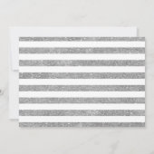 Afstudeerfeest met foto - Silver Royal Blue Kaart (Achterkant)