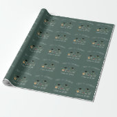 Afstudeerfeest met hoed en cocktail cadeaupapier (Uitgerold)