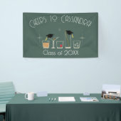 Afstudeerfeest met Hoed en Cocktail Spandoek (Beurs)